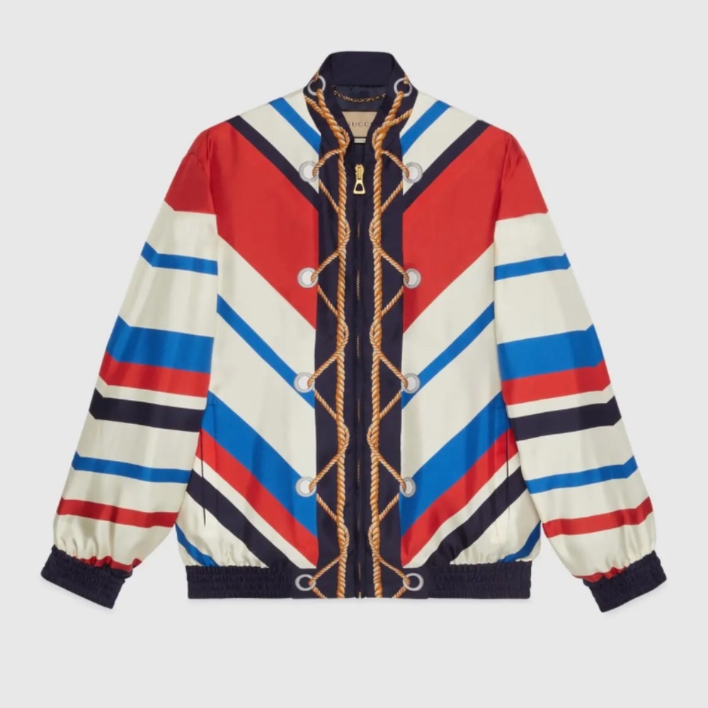 GUCCI Men's Resort‎ Exclusive Silk JACKET MONOGRAM SUPREME, Item 739750